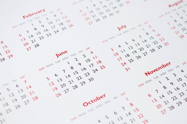 Off campus calendar